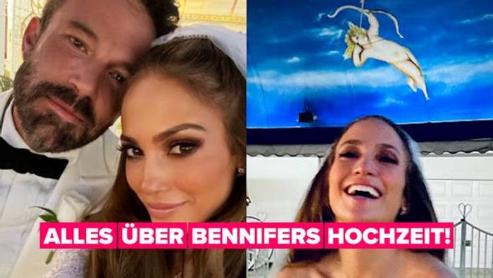 Video: Jen und Ben haben sich in Vegas das Ja-Wort gegeben!