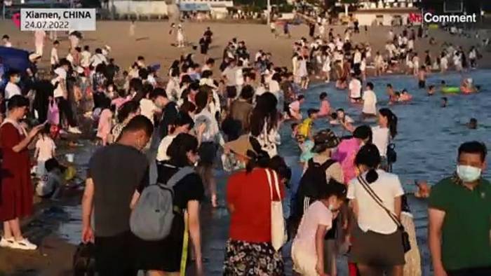 Video: Hitzealarm: Millionen Chinesen sollen zu Hause bleiben