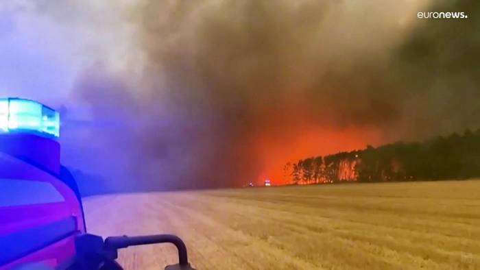 News video: Waldbrände in Brandenburg und Sachsen: Lage weiterhin sehr kritisch