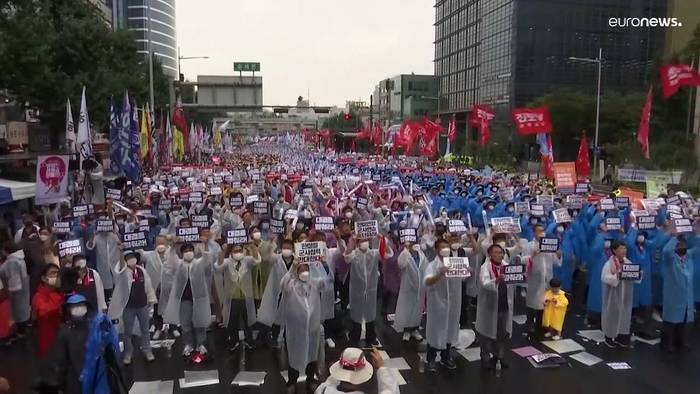 Video: Südkoreaner demonstrieren für Frieden mit Pjöngjang