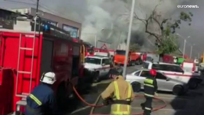 Video: Jerewan: Explosion sorgt für Chaos in Einkaufszentrum