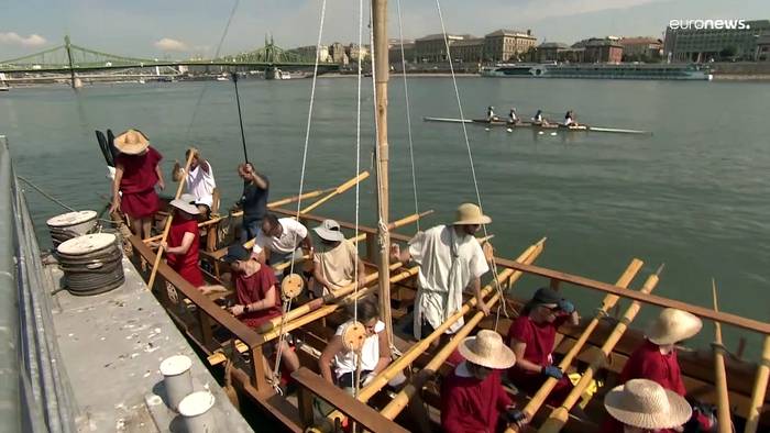 Video: Auf den Spuren der römischen Antike: Mit historischem Schiff auf der Donau