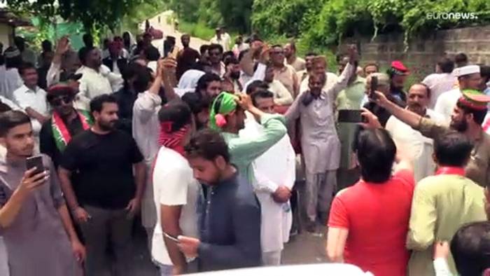 News video: Pakistan: Unruhen nach Ermittlungen gegen Khan befürchtet