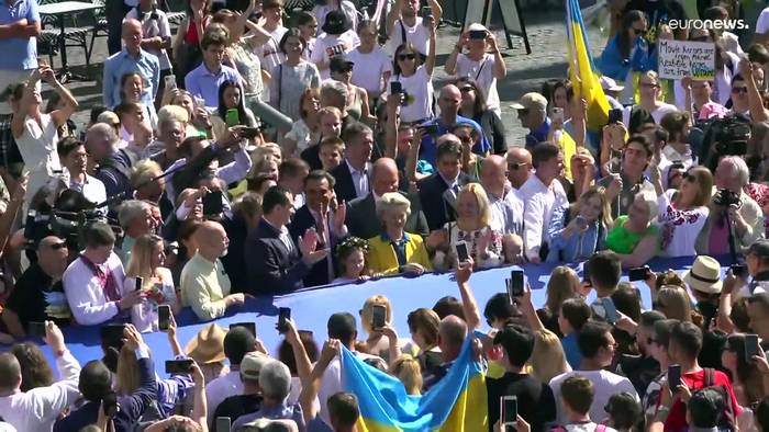 Video: Ukrainischer Unabhängigkeitstag: Glückwünsche und Unterstützungsbekundungen