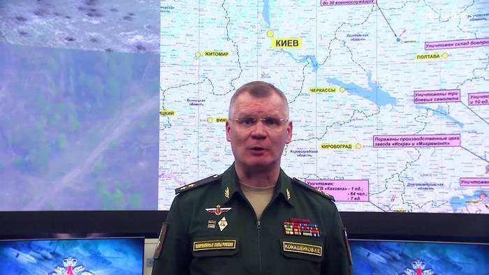 Video: Russischer Generalstab: 200 ukrainische Soldaten in Tschaplyne getötet
