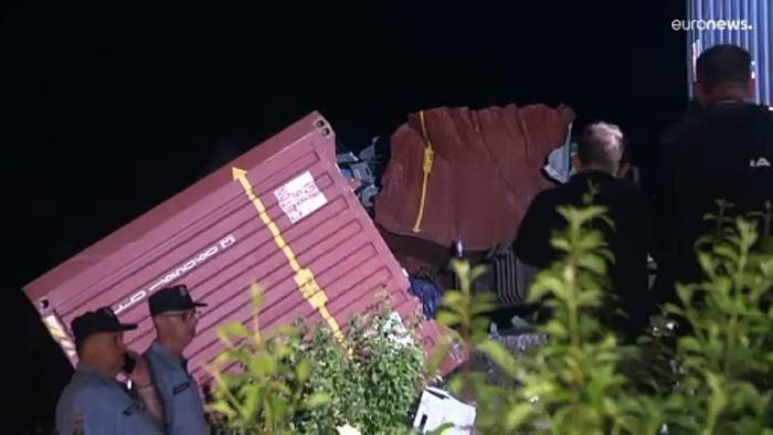 Video: Mindestens drei Tote bei Zugunglück in Kroatien