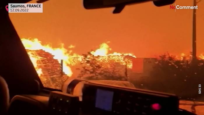 News video: Erneut Waldbrände in Frankreich - hunderte Hektar Wald zerstört