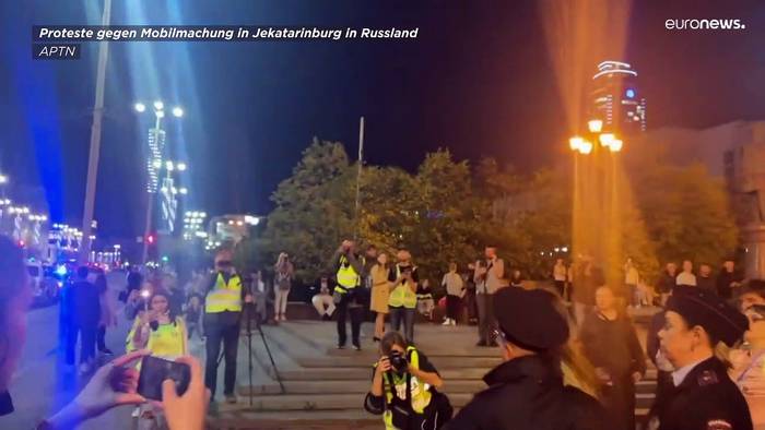 Video: Festnahmen bei Protesten in Russlands 4.-größter Stadt Jekatarinburg