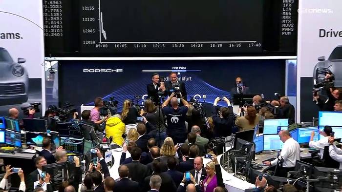 News video: Porsche überzeugt Anleger - 84 Euro pro Aktie zum Börsenstart in Frankfurt