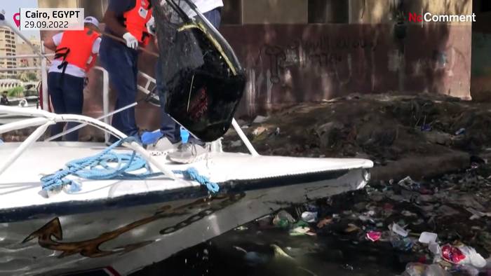 Video: Müll fischen: Aktivisten säubern den Nil vor Klimakonferenz