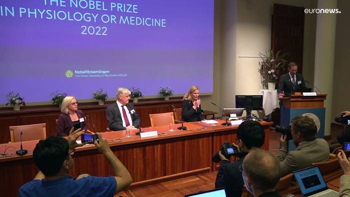 News video: Medizin-Nobelpreis an in Deutschland arbeitenden Evolutionsforscher Svante Pääbo