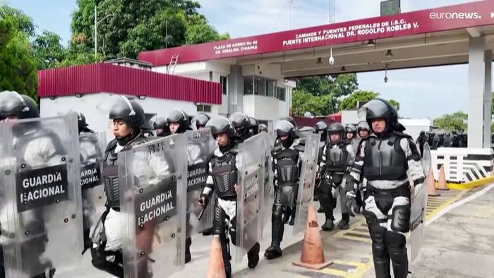 News video: Demonstration der Stärke? Mexiko und Guatemala üben Migranten-Abwehr