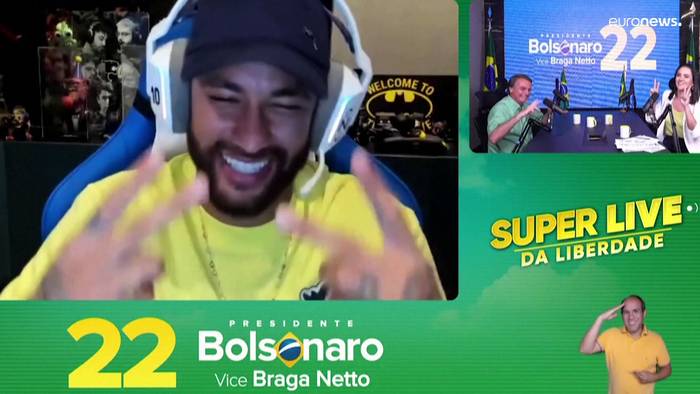 News video: Wo sich Religion und Politik vermischen: Neymar unterstützt Bolsonaro erneut öffentlich