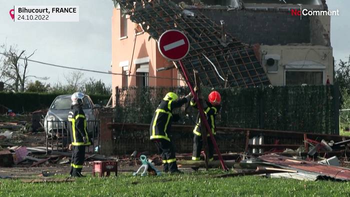 Video: Bihucourt: Tornado verwüstet französischen Ort
