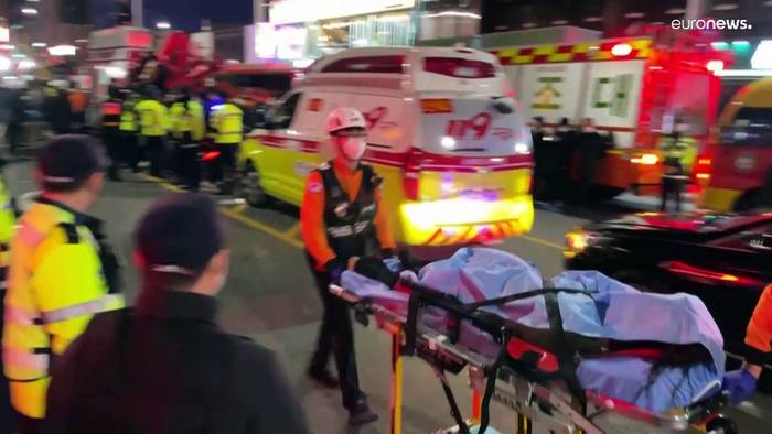 Video: Massenpanik in Seoul: Über 150 Tote, viele Verletzte