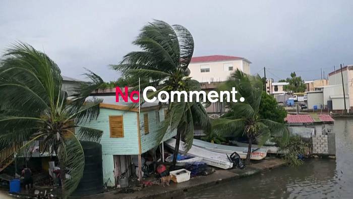 Video: Hurrikan „Lisa“ erreicht Küste von Belize