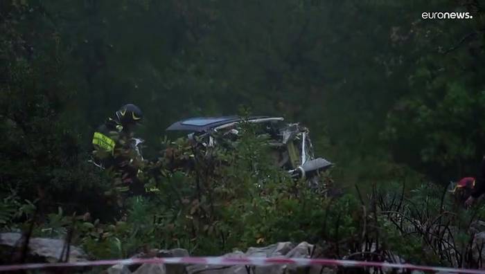 News video: Traurige Gewissheit: Sieben Tote bei Hubschrauberabsturz in Italien