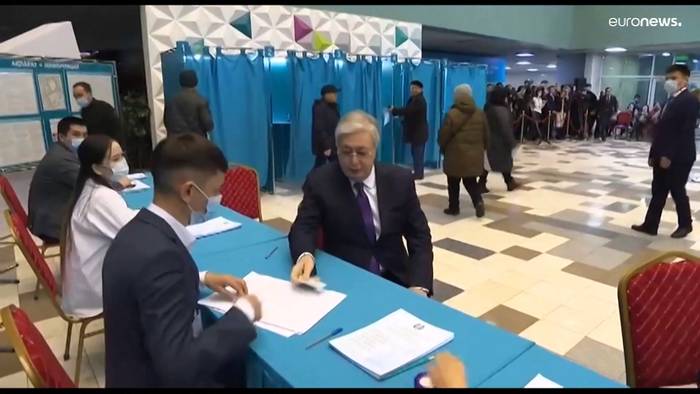 News video: Präsidentschaftswahl in Kasachstan: Amtsinhaber Tokajew uneinholbar vorn