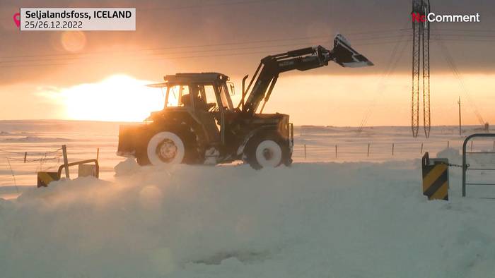 Video: Schnee in Island - des einen Leid, des anderen Freud