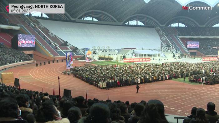Video: Nordkorea begeht Parteitreffen im Stadion von Pjöngjang