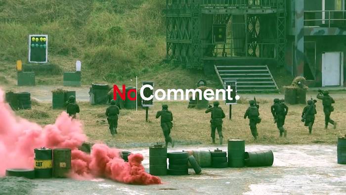 Video: Taiwans Streitkräfte proben die Verteidigung