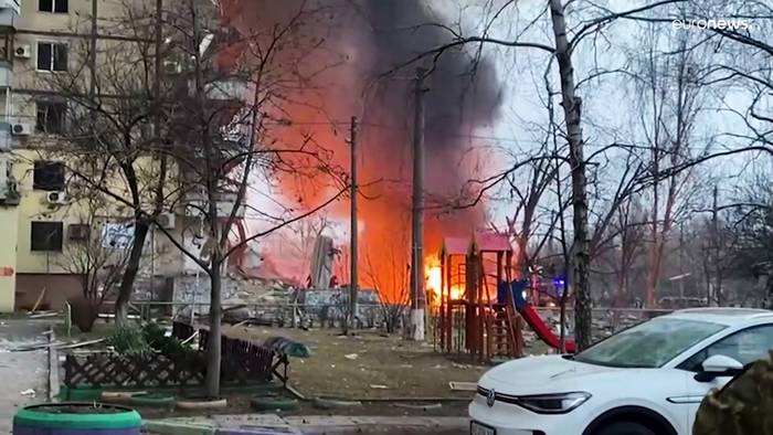Video: Anschlagswelle in Kiew und Dnipro - noch Verletzte in den Trümmern?