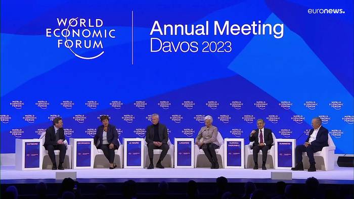 News video: Davos: Zum Abschluss verhaltener Optimismus für 2023