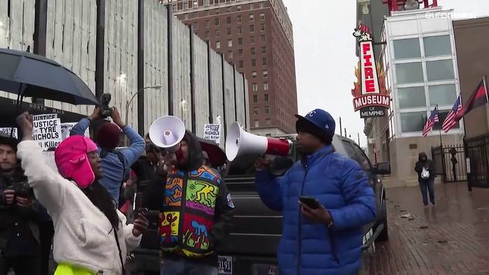 Video: Neue Demo gegen Polizeigewalt in Memphis - Polizei löst 