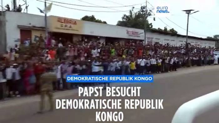 News video: Papst Franziskus in der DR Kongo: 