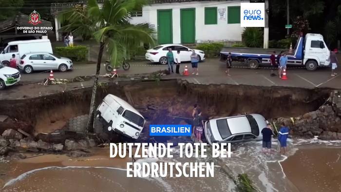 Video: Brasilien: Viele Tote bei Überschwemmungen und Erdrutschen