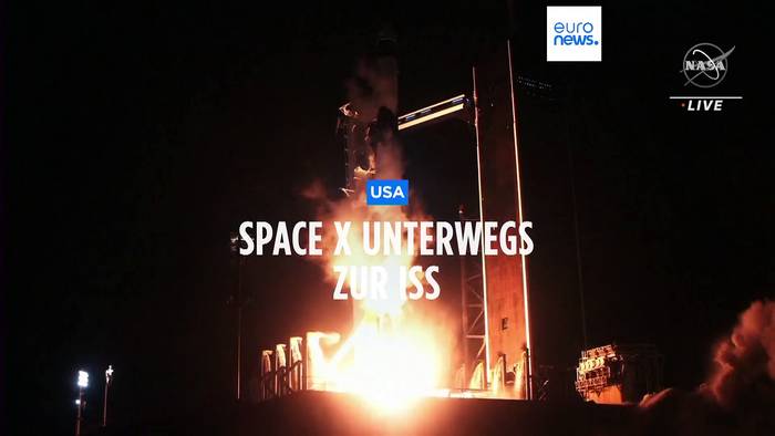 Video: Nach Sojus-Panne: SpaceX mit 4 Astronauten unterwegs zur ISS