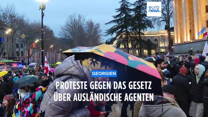 Video: Georgien: Protest gegen Register „ausländischer Agenten“
