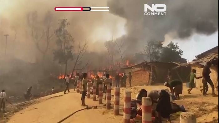 Video: Bangladesh: Großbrand macht Tausende in Rohingya-Lager obdachlos