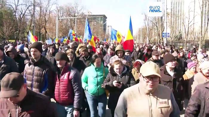 Video: Tausende protestieren in Chisinau gegen Regierung und hohe Gaspreise