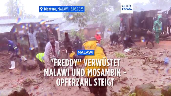 Video: Zyklon «Freddy» verwüstet Malawi und Mosambik - Opferzahl steigt