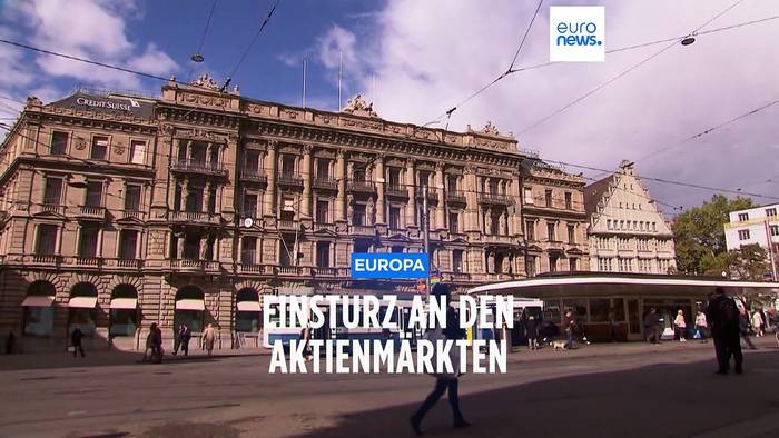 Video: Crédit Suisse Absturz von minus 20 % reißt Europas Börsen mit