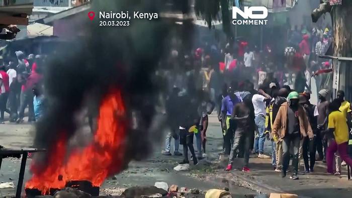 Video: Tränengas gegen Oppositionelle in Kenia