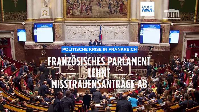 News video: Es fehlten 9 Stimmen: Französische Regierung übersteht Misstrauensvotum