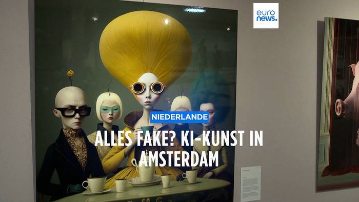 News video: Heißer Trend mit 6 Fingern: Galerie zeigt KI-Kunst in Amsterdam