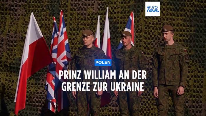 News video: Gemeinsam die Ukraine unterstützen: Prinz William (40) in Polen