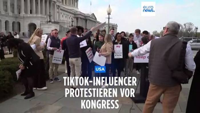 Video: Chinas Spion? Warum TikTik-Influencer vor dem US-Kongress protestieren