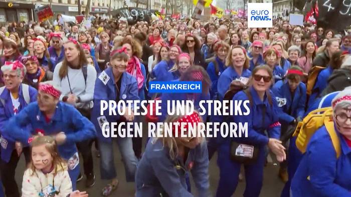 News video: Ausschreitungen bei Protesten gegen Rentenreform