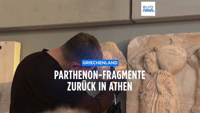 News video: Raubkunst: 3 Fragmente des Parthenon-Tempels zurück in Athen