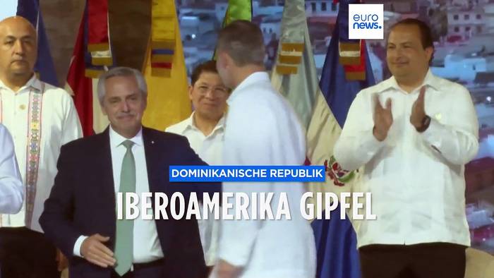 Video: Mit König Felipe VI: Iberoamerika-Gipfel in Santo Domingo