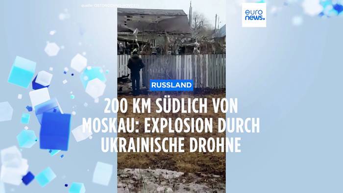 Video: 200 km südlich von Moskau: Ukrainische Drohne schlägt offenbar in Russland ein