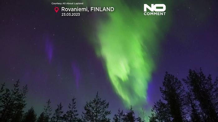 Video: Aurora borealis: Beeindruckende Nordlichter über Lappland