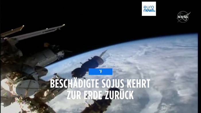News video: Nach Beschädigung: Raumschiff Sojus MS-22 unbemannt zur Erde zurückgekehrt