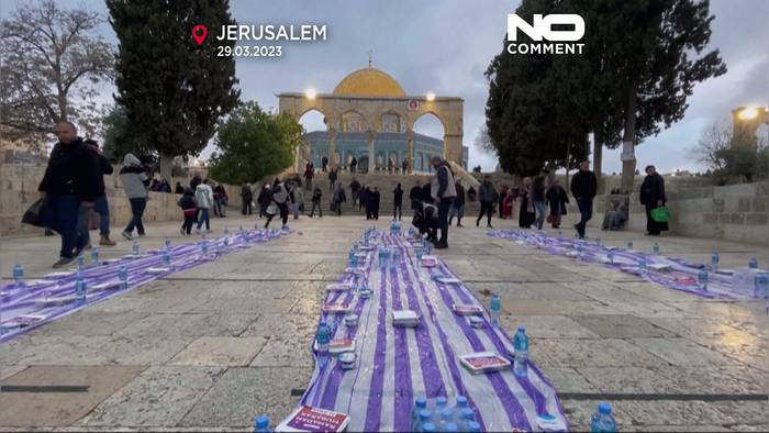 Video: Ramadan in Jerusalem: Fastenbrechen an berühmter Stätte