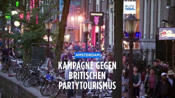 Video: Amsterdam will britische Partytouristen abschrecken - das geht nach hinten los