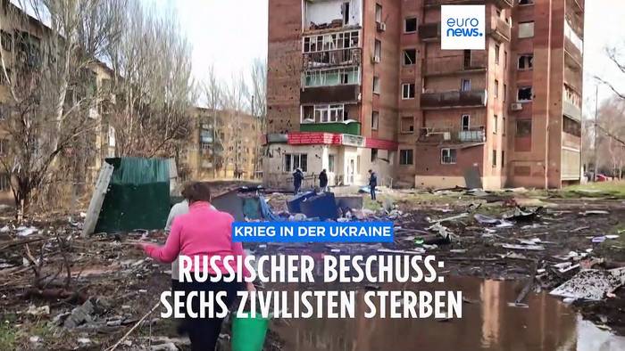Video: Sechs tote Zivilisten durch russischen Beschuss einer Kleinstadt ohne militärische Ziele